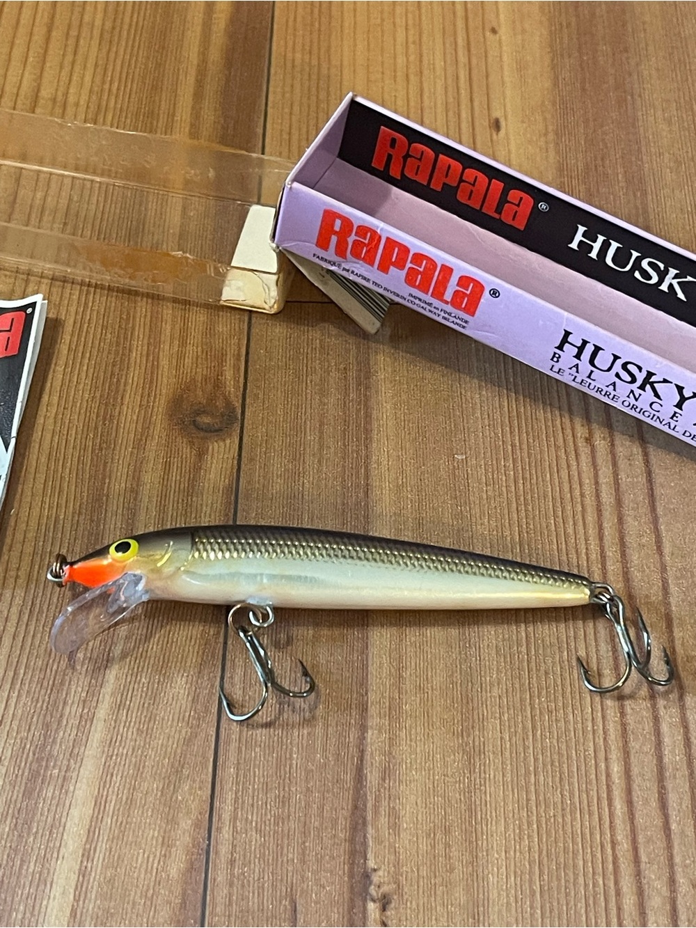 Rapala Husky Jerk Suspending Fishing Lure HJ-10 S Silver Black 4” 3/8 Oz